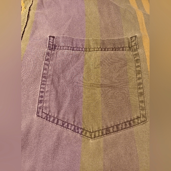 XXL UO '90s College Stripe Short Sleeve Button-Down Shirt - Picture 5 of 10